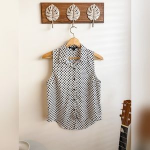 Forever 21 Sz M Sailboat Top Black & White